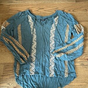 Flowy American eagle top